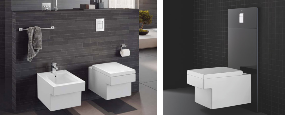 Ceramic Bathroom Range - Grohe Cube - Shower Sales Ireland